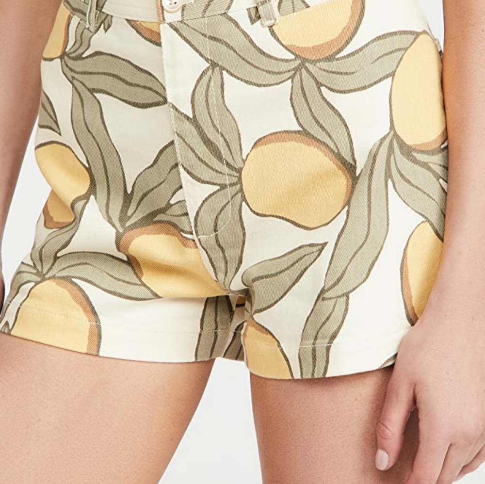 Rebecca Taylor lemon denim short nwt sz4